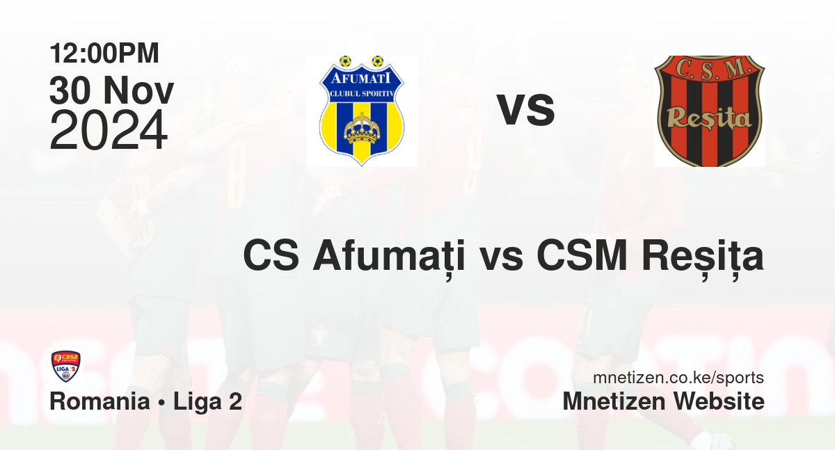 CS Afumați vs CSM Reșița