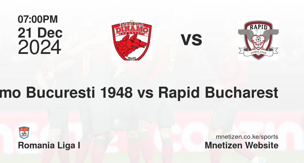 FC Dinamo Bucuresti 1948 vs Rapid Bucharest