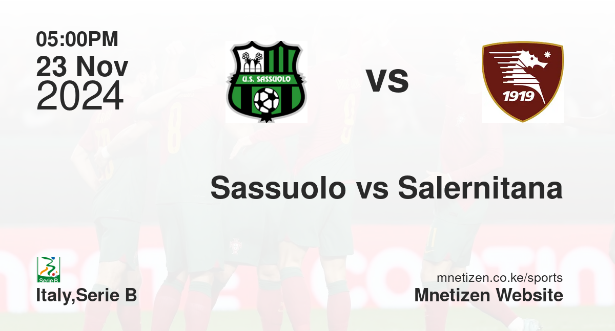 Sassuolo vs Salernitana