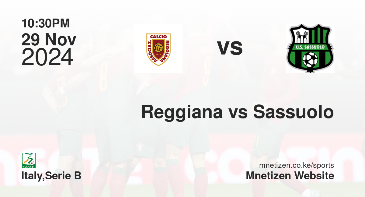 Reggiana vs Sassuolo