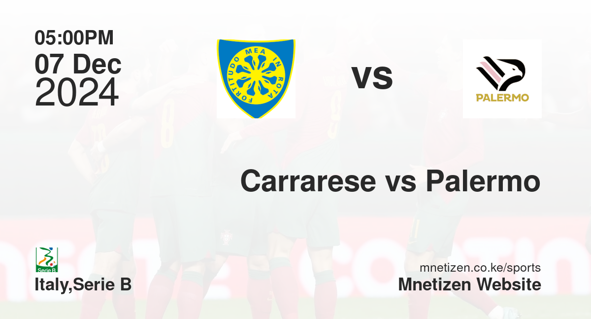 Carrarese vs Palermo