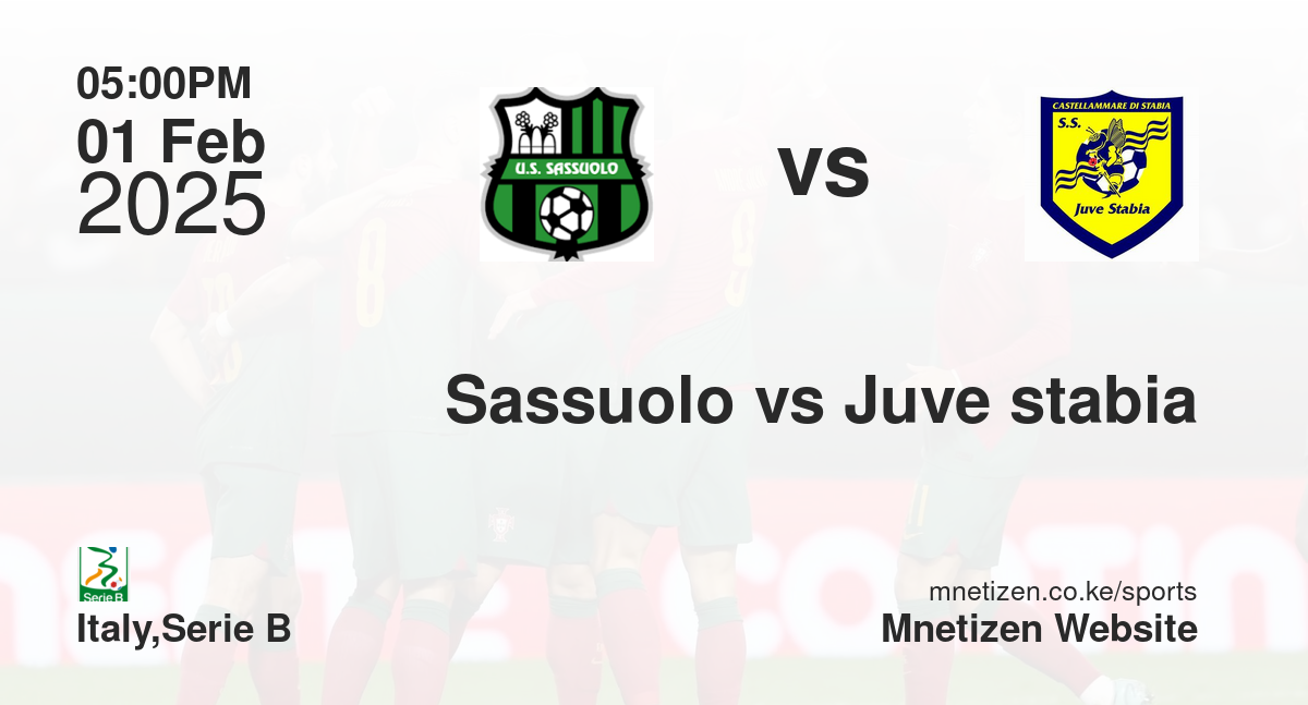 Sassuolo vs Juve stabia