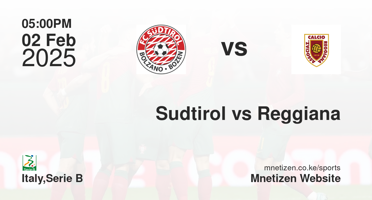 Sudtirol vs Reggiana