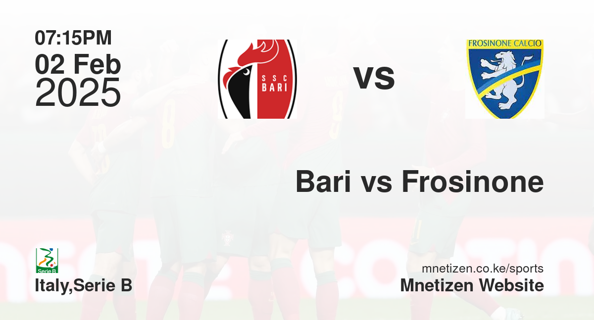 Bari vs Frosinone