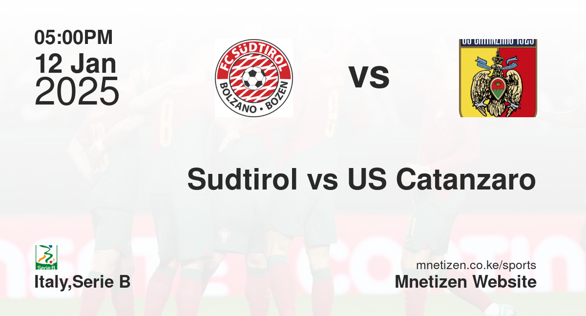Sudtirol vs US Catanzaro