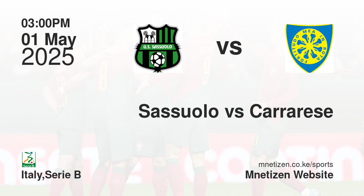 Sassuolo vs Carrarese