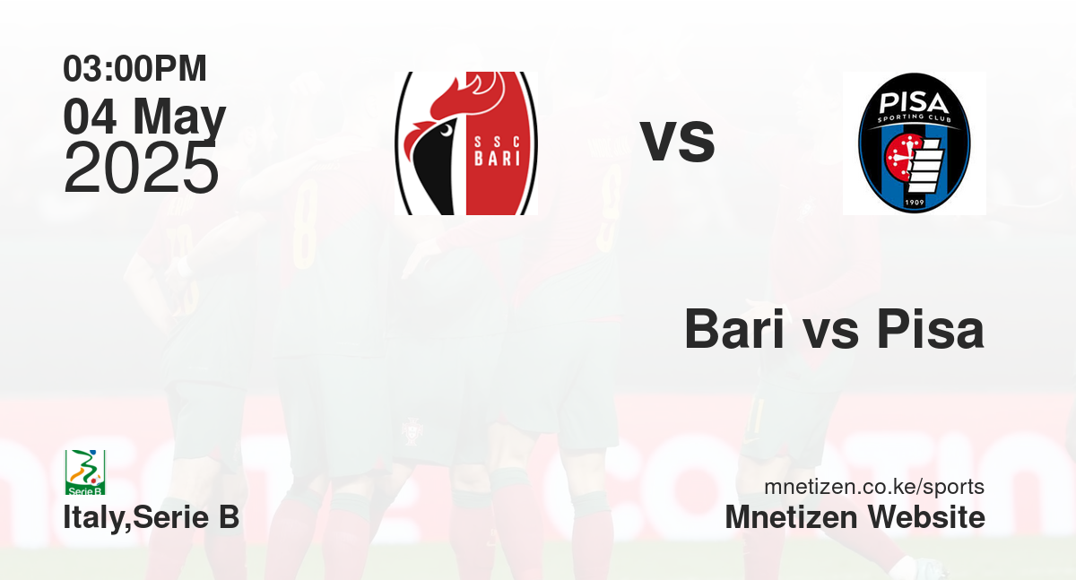 Bari vs Pisa