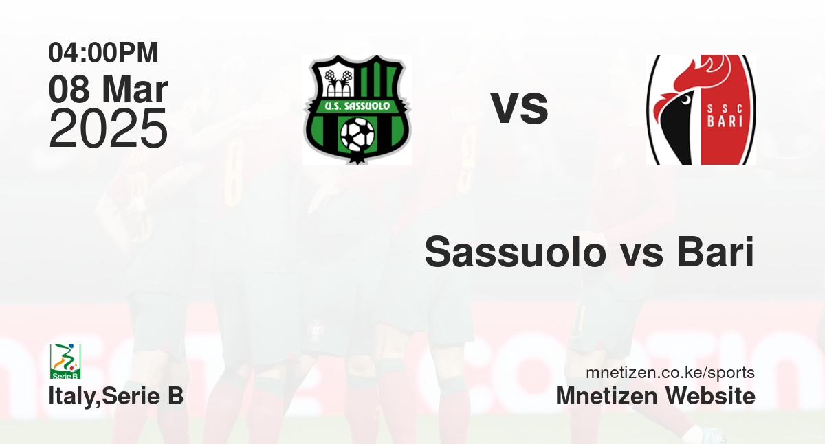 Sassuolo vs Bari