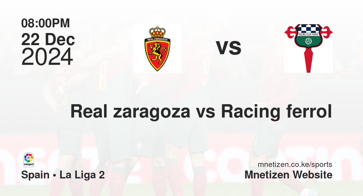 Real zaragoza vs Racing ferrol
