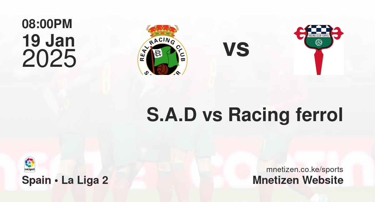 S.A.D vs Racing ferrol