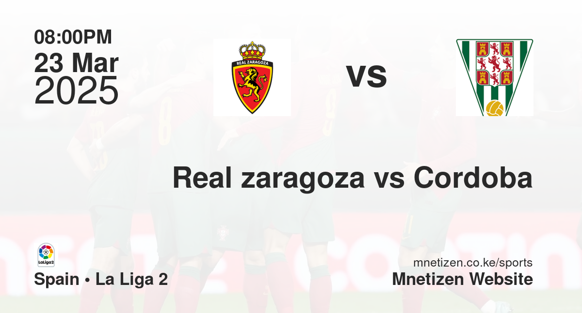 Real zaragoza vs Cordoba