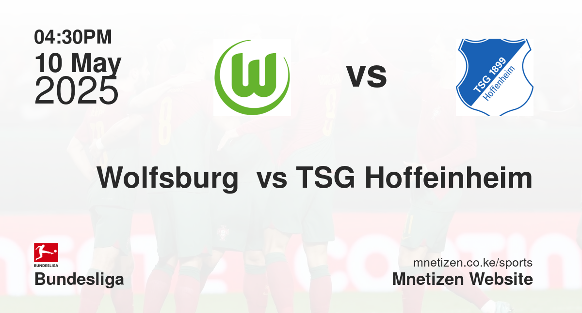 Wolfsburg  vs TSG Hoffeinheim