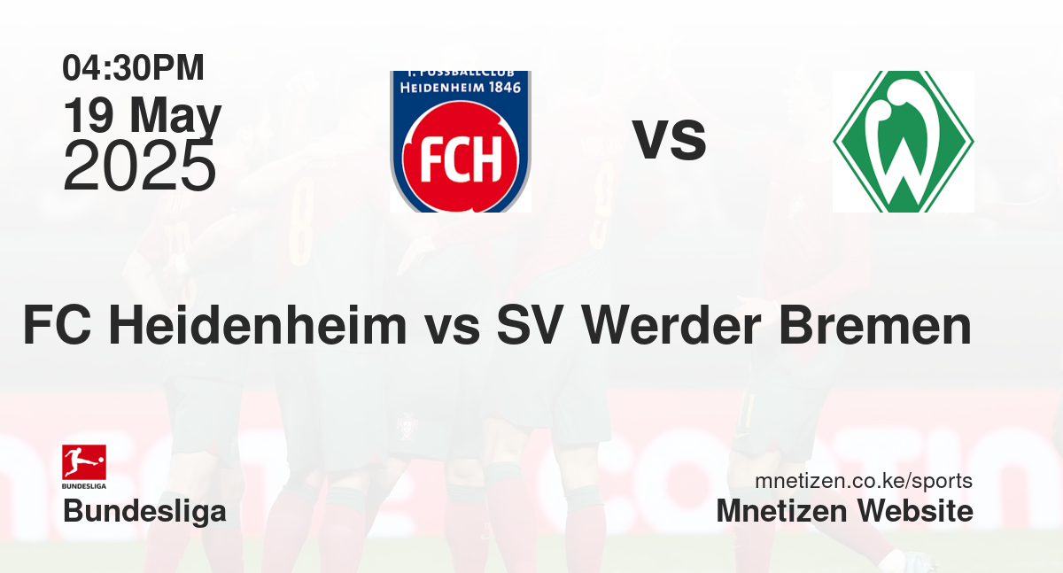 FC Heidenheim vs SV Werder Bremen