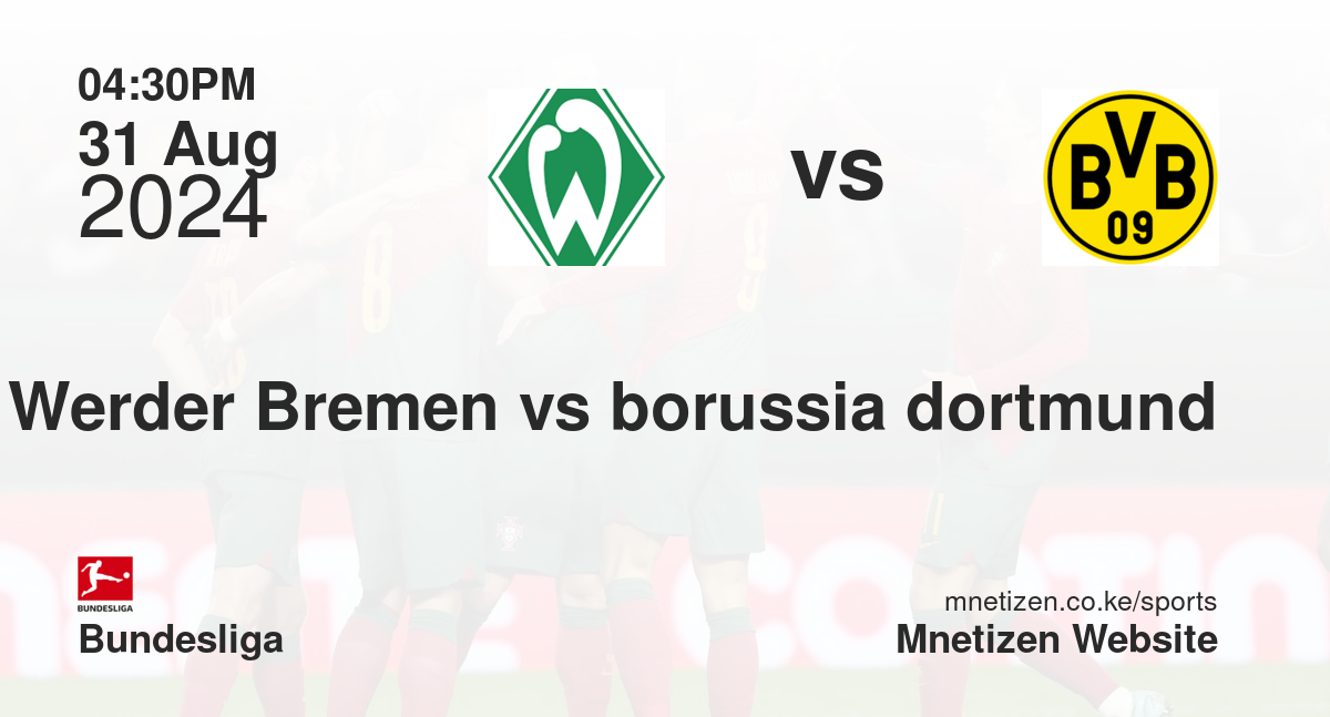SV Werder Bremen vs borussia dortmund