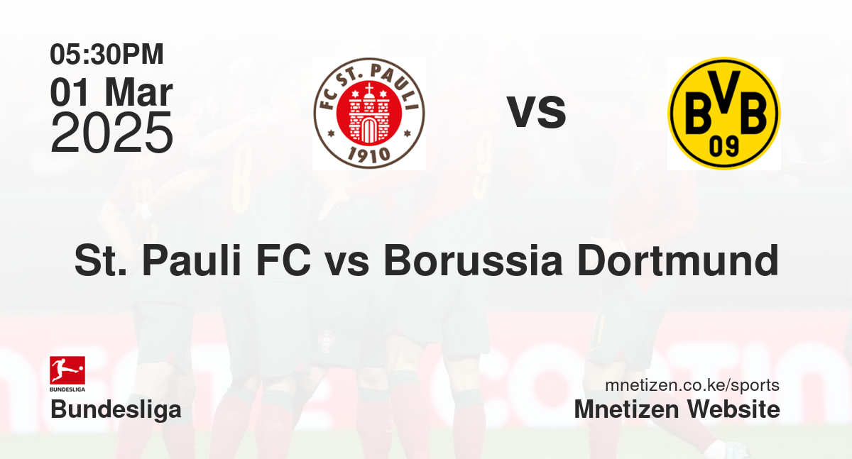 St. Pauli FC vs Borussia Dortmund