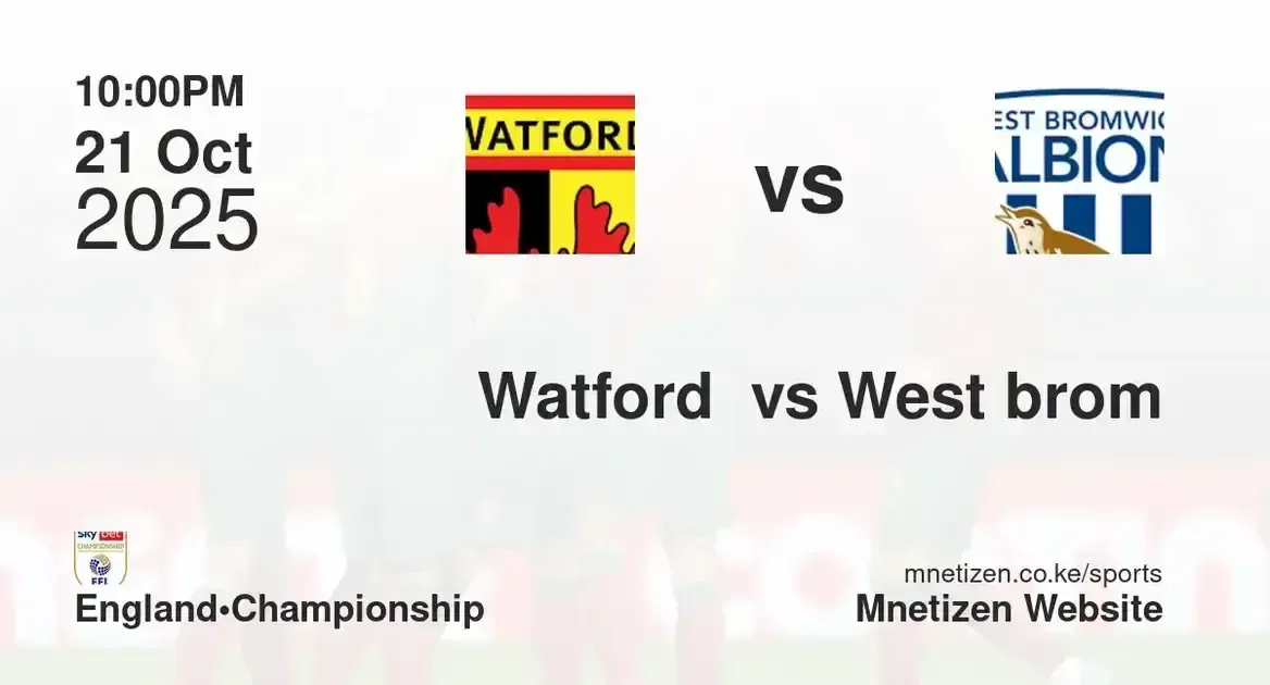 Watford  vs West Bromwich albion
