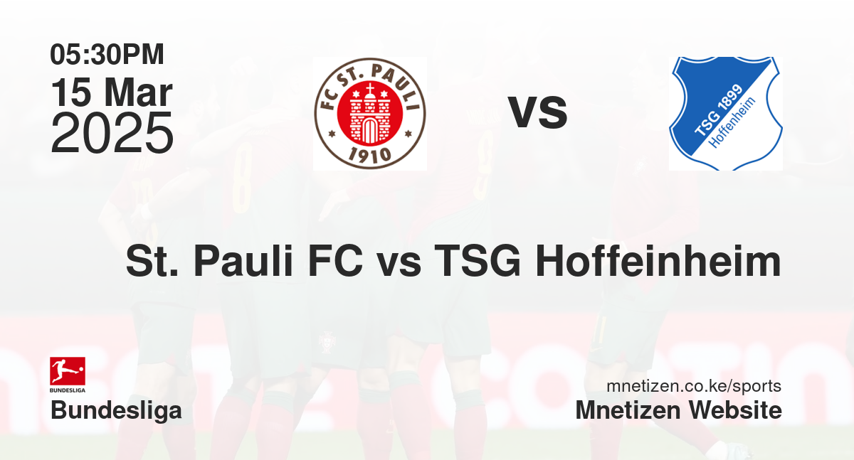 St. Pauli FC vs TSG Hoffeinheim