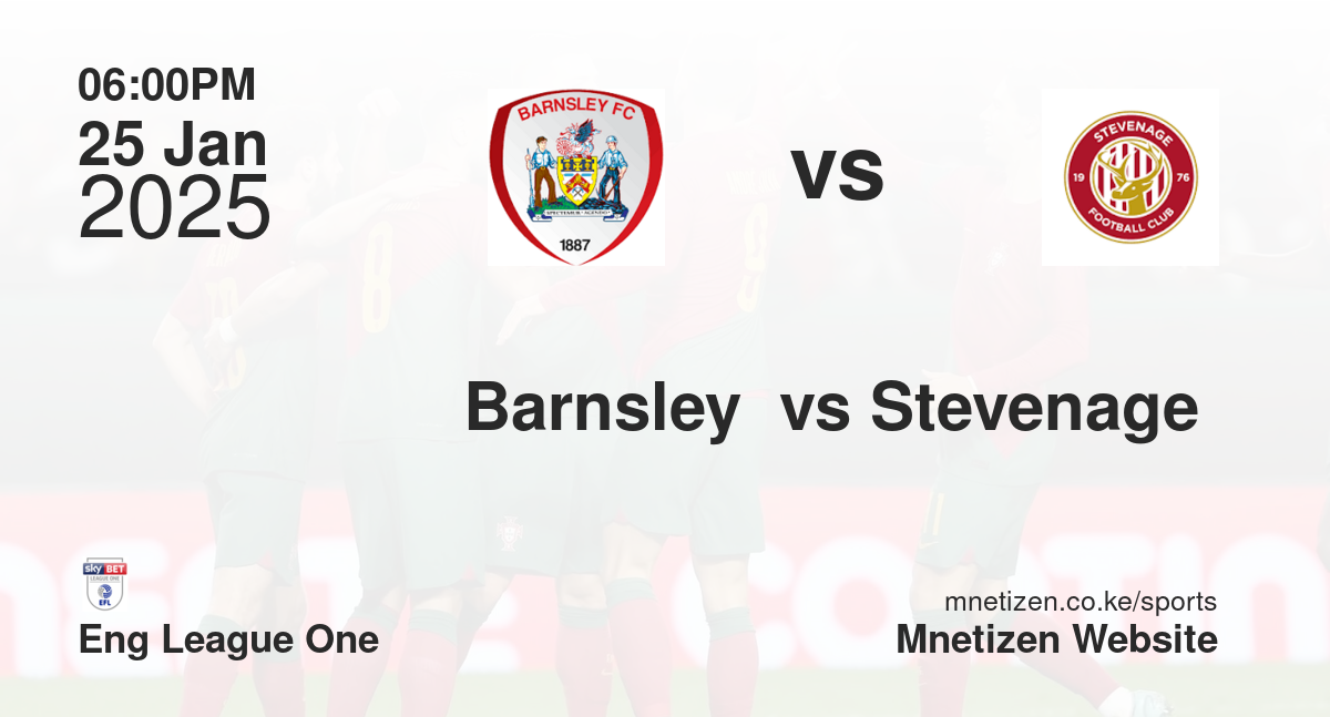 Barnsley  vs Stevenage 