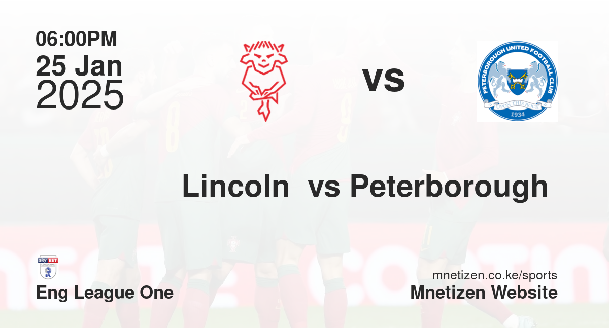 Lincoln  vs Peterborough 