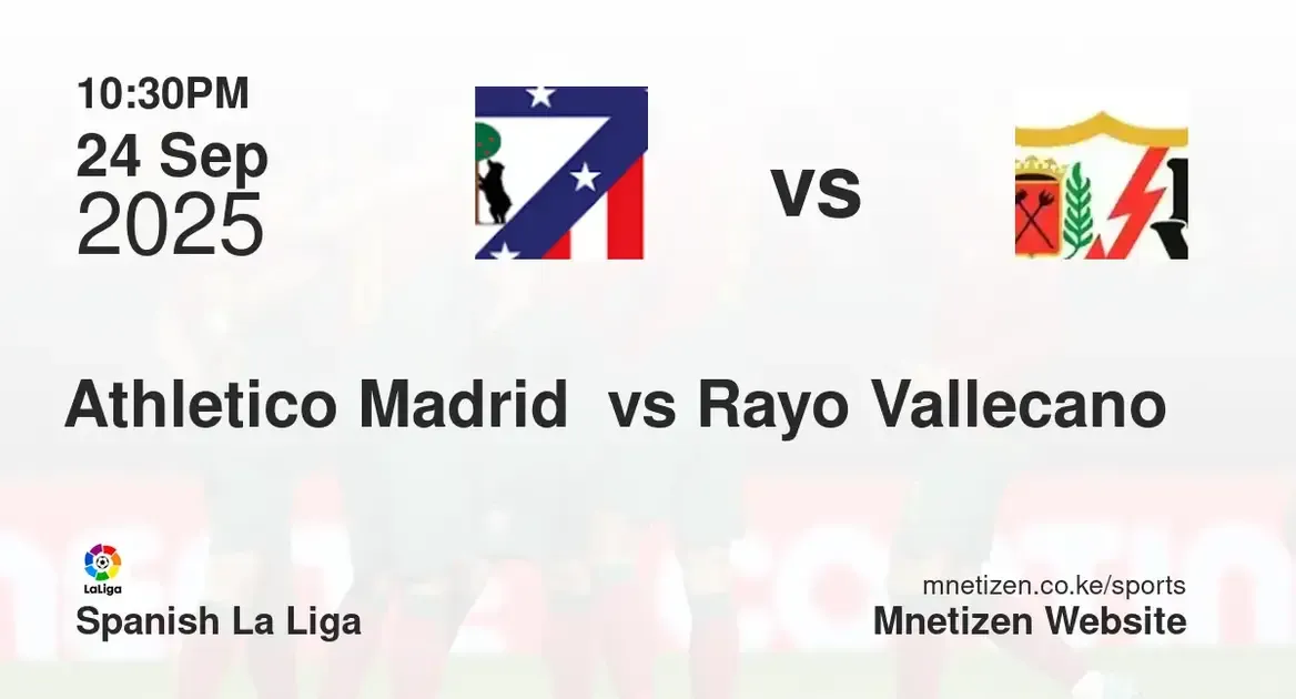 Athletico Madrid vs Rayo Vallecano  | Spanish La Liga | 24 Sep 2025