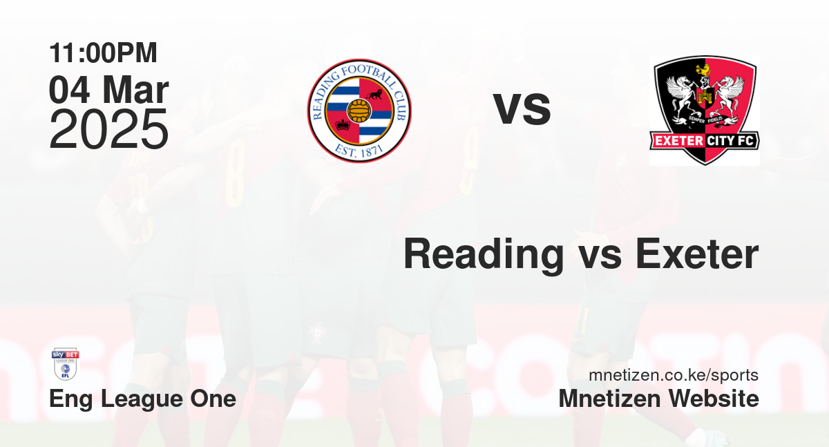 Reading vs Exeter
