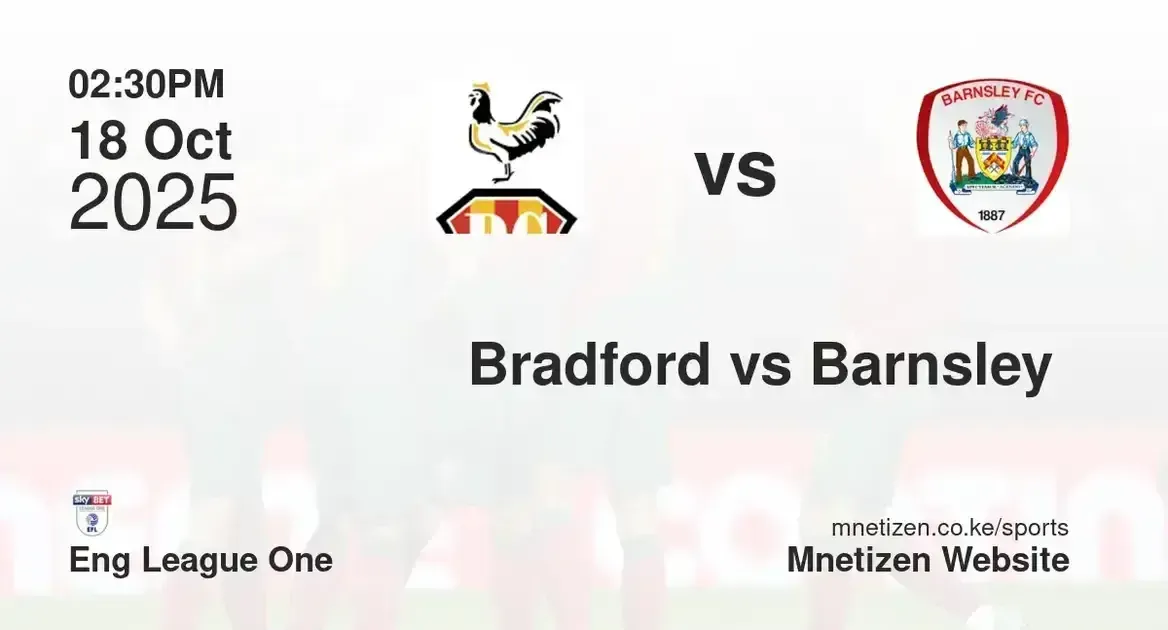 Bradford city vs Barnsley 