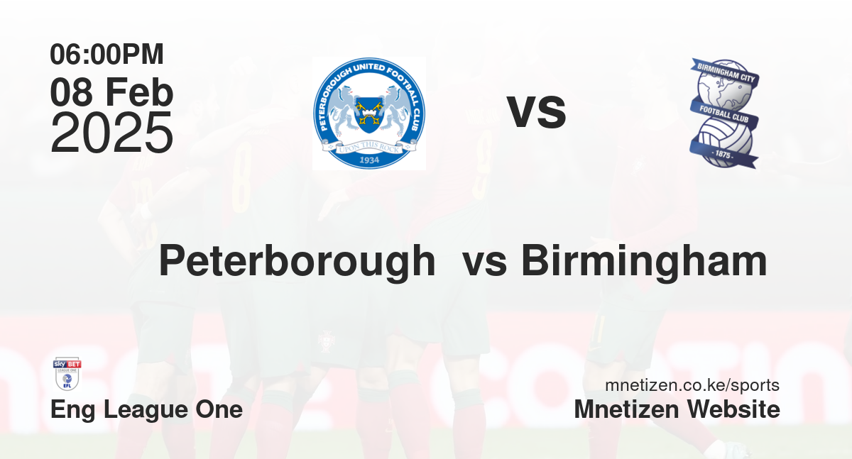 Peterborough  vs Birmingham 