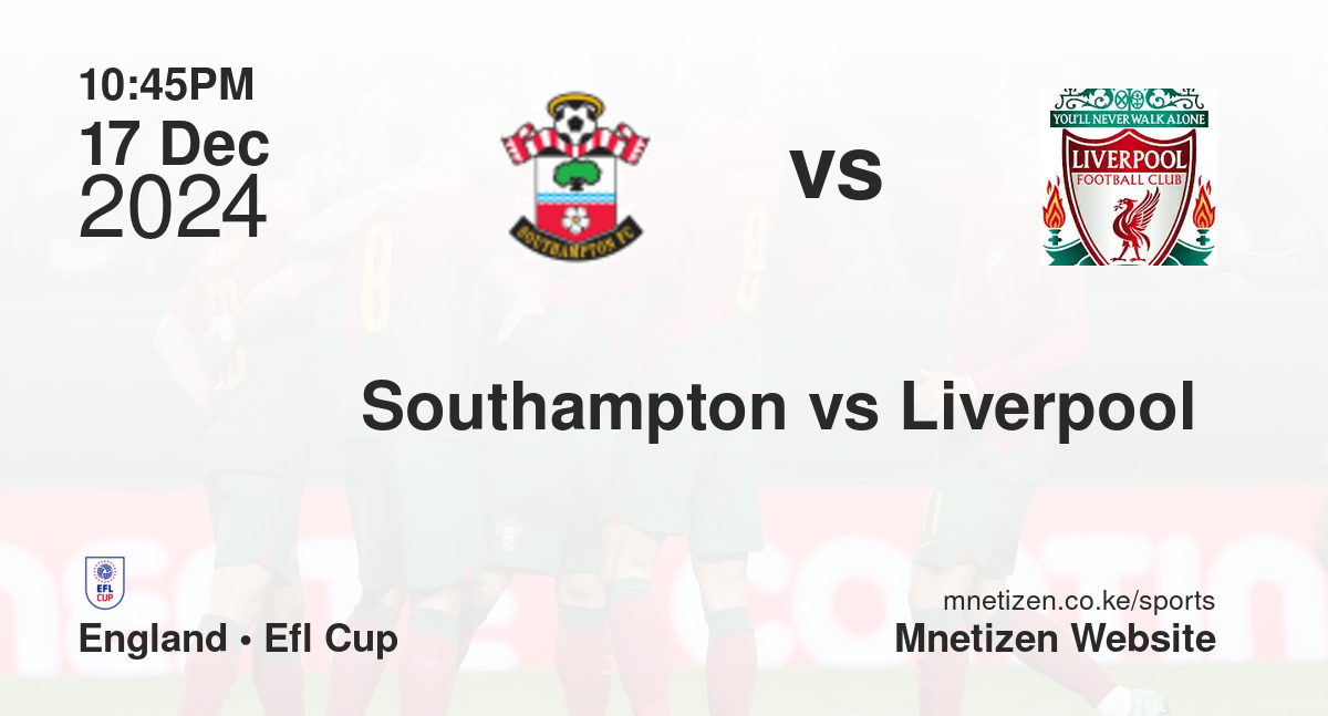 Southampton vs Liverpool 