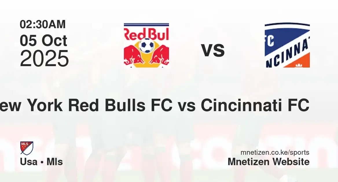 New York Red Bulls FC vs Cincinnati FC | USA • MLS  | 05 Oct 2025