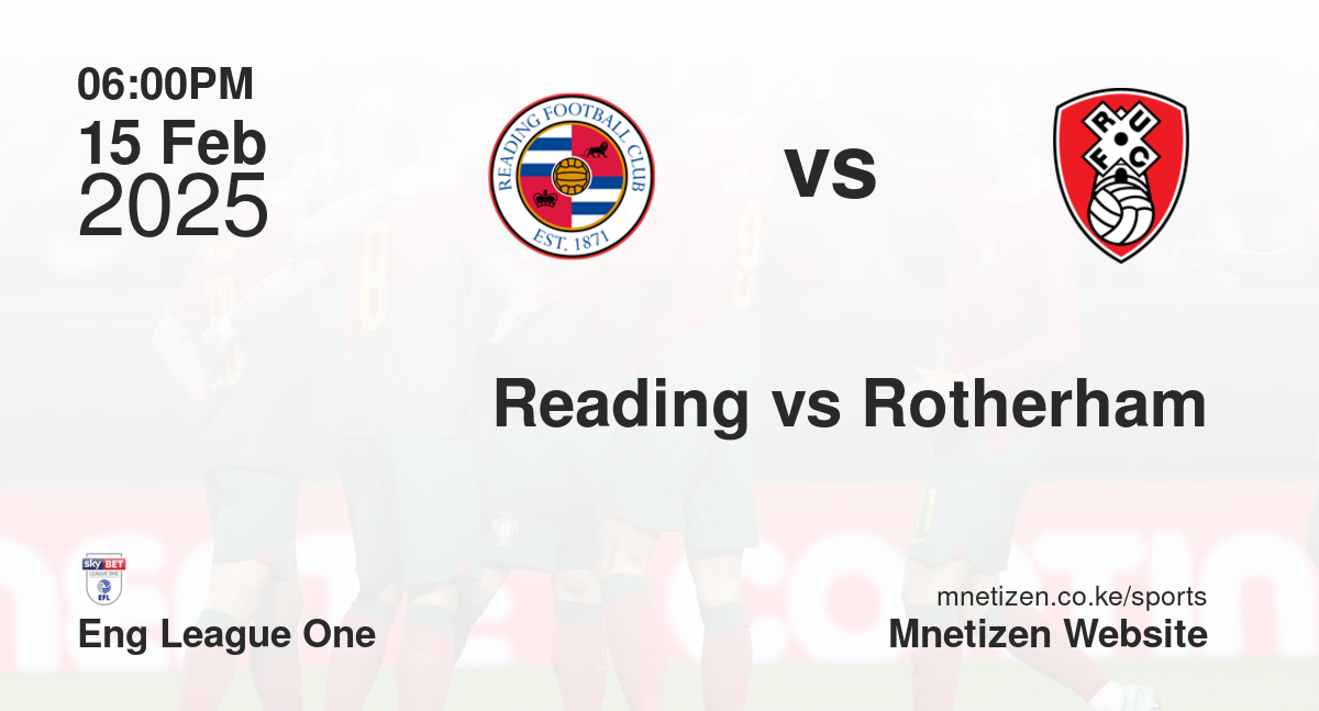 Reading vs Rotherham