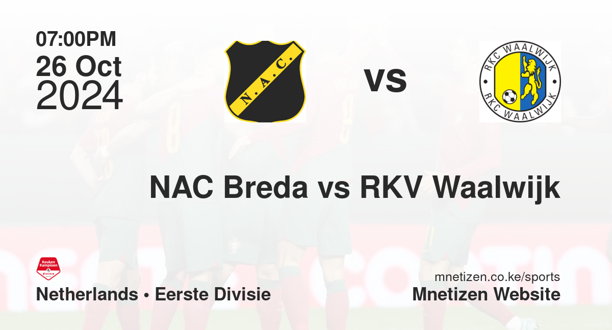 NAC Breda vs RKV Waalwijk