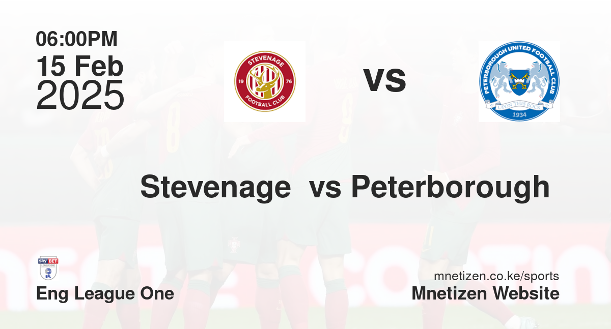 Stevenage  vs Peterborough 
