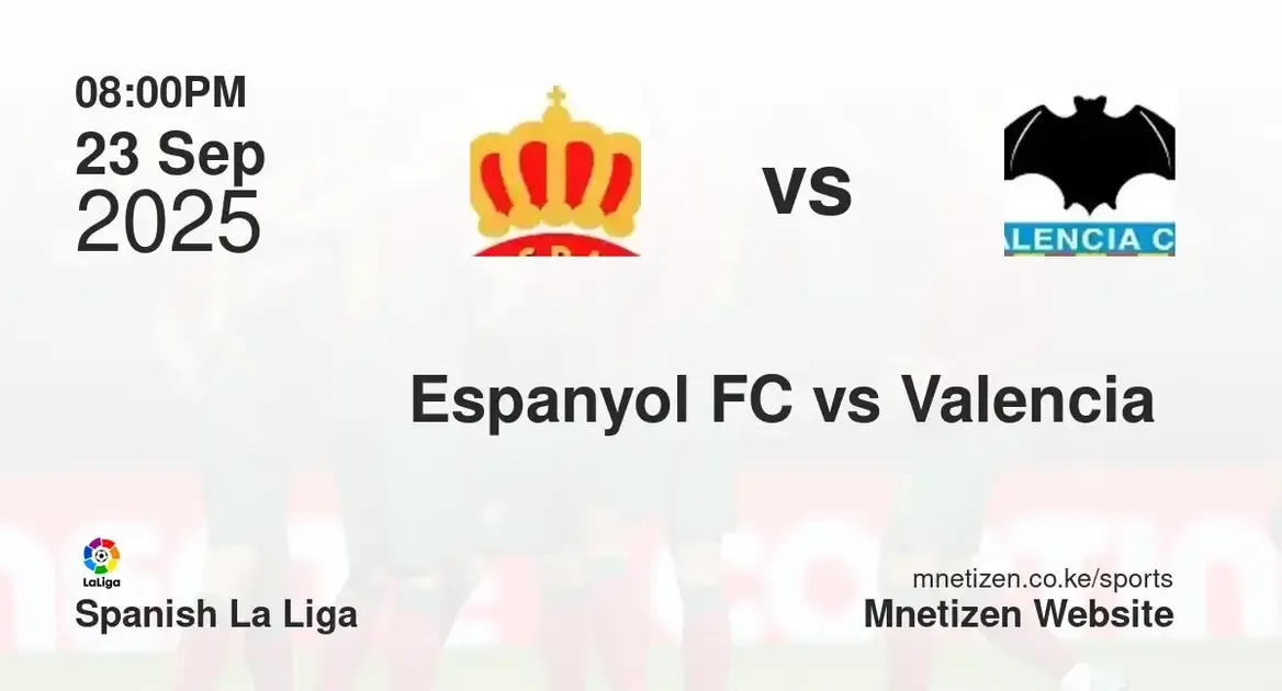 Espanyol  vs Valencia  | Spanish La Liga | 23 Sep 2025
