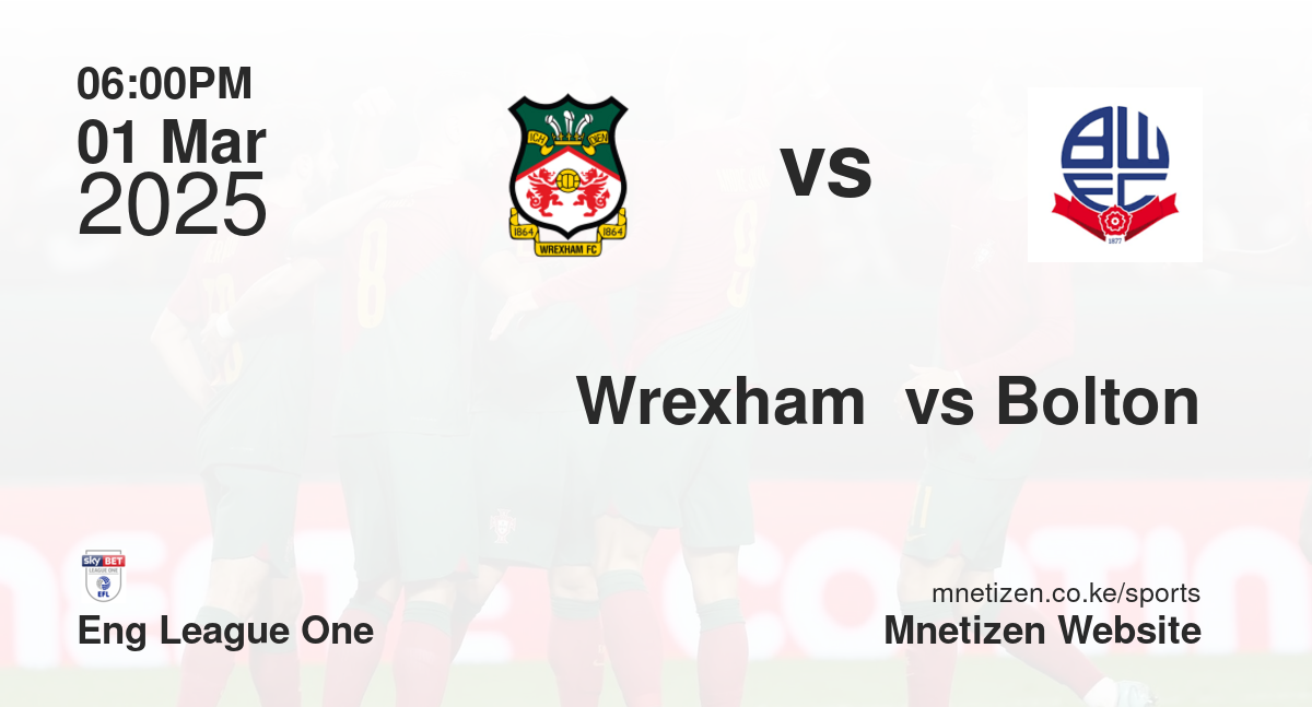 Wrexham  vs Bolton