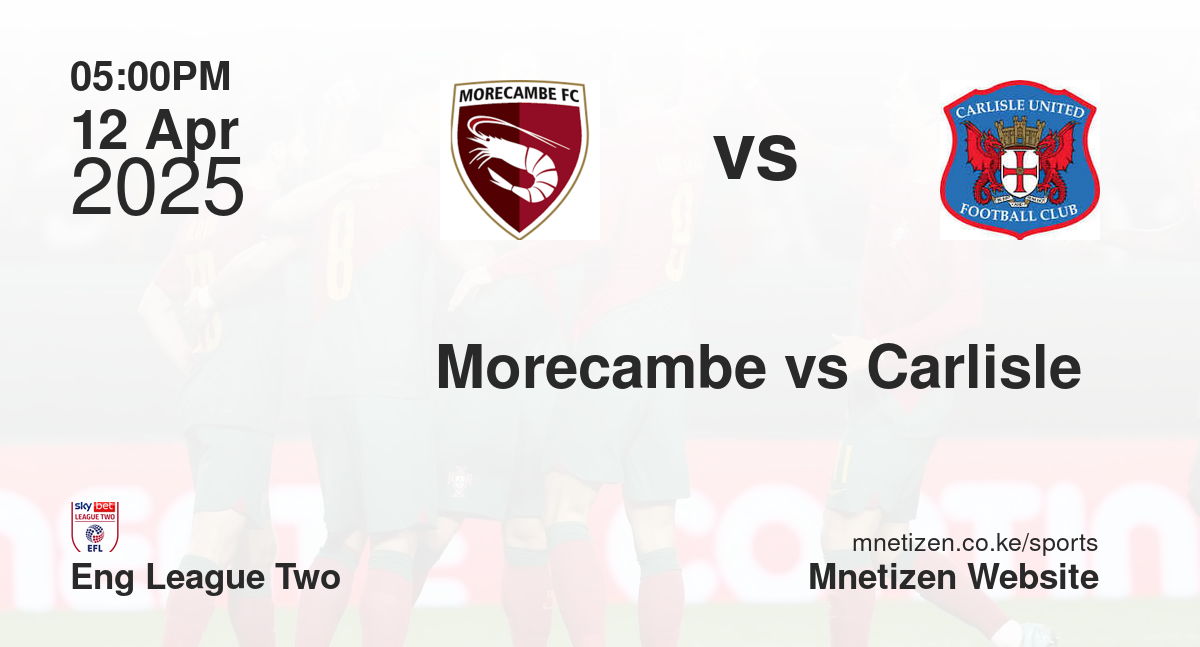 Morecambe vs Carlisle 