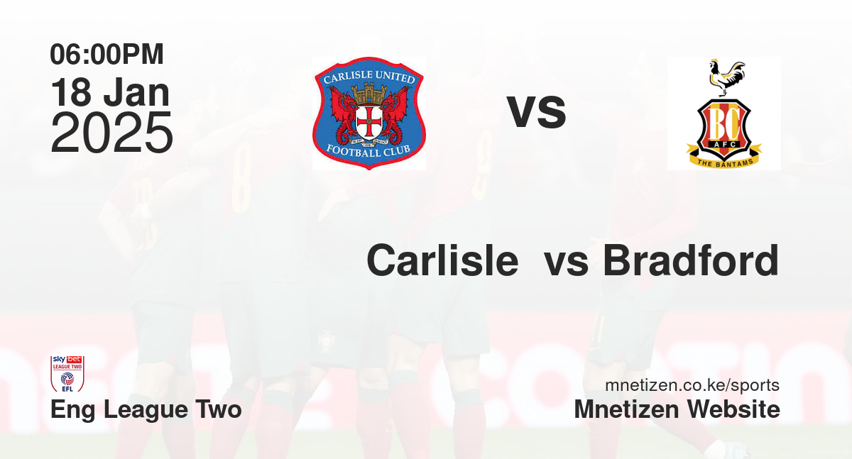 Carlisle  vs Bradford