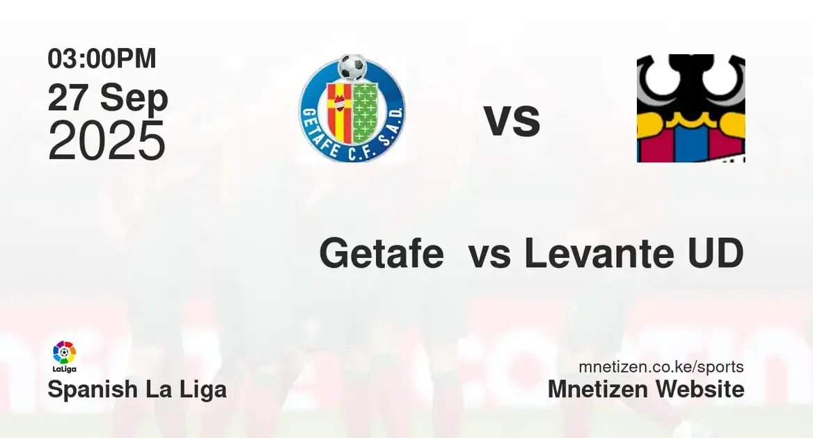 Getafe  vs Levante | Spanish La Liga | 27 Sep 2025
