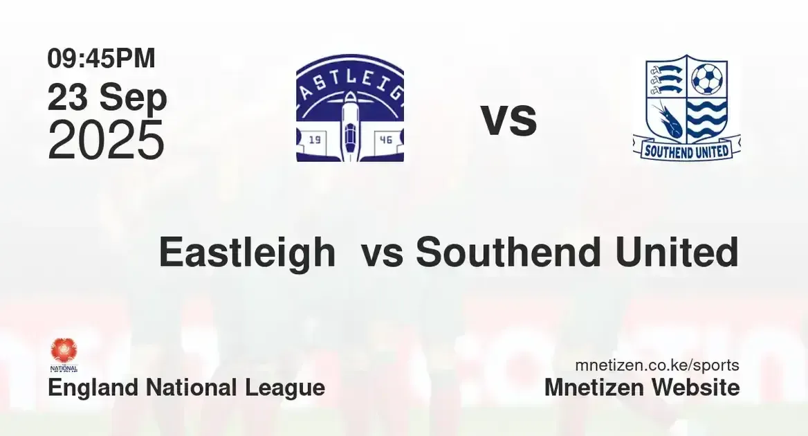 Eastleigh FC vs Southend United