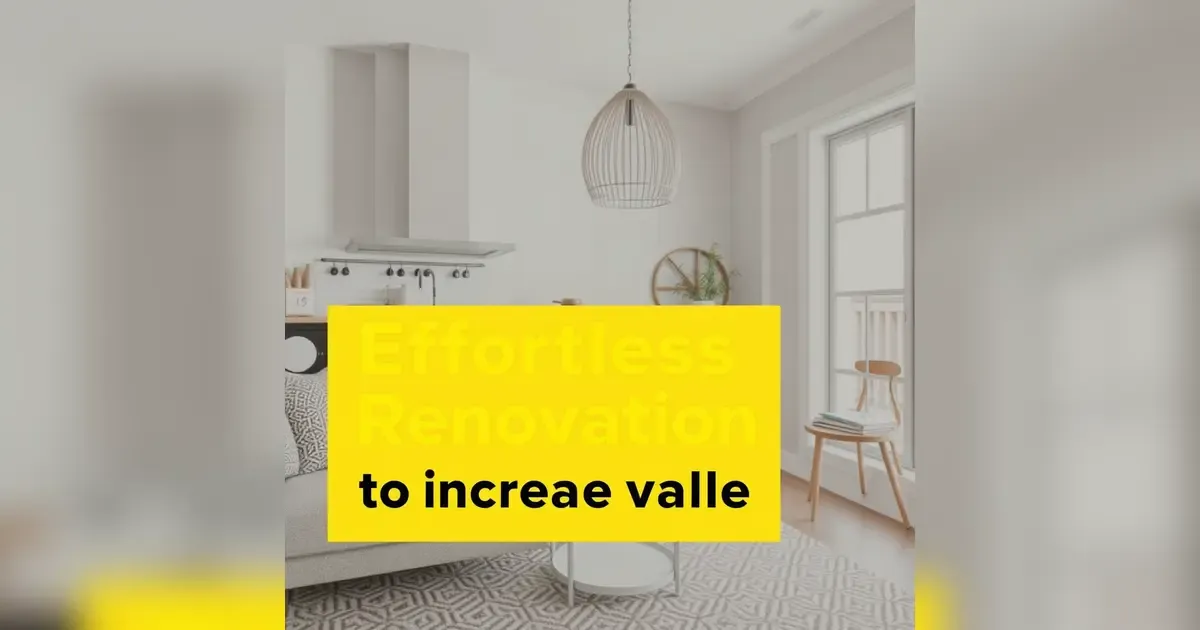 Upgrade Your Home: Effortless Renovations To Increase Value