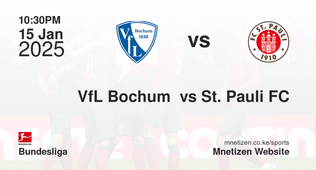 VfL Bochum  vs St. Pauli FC