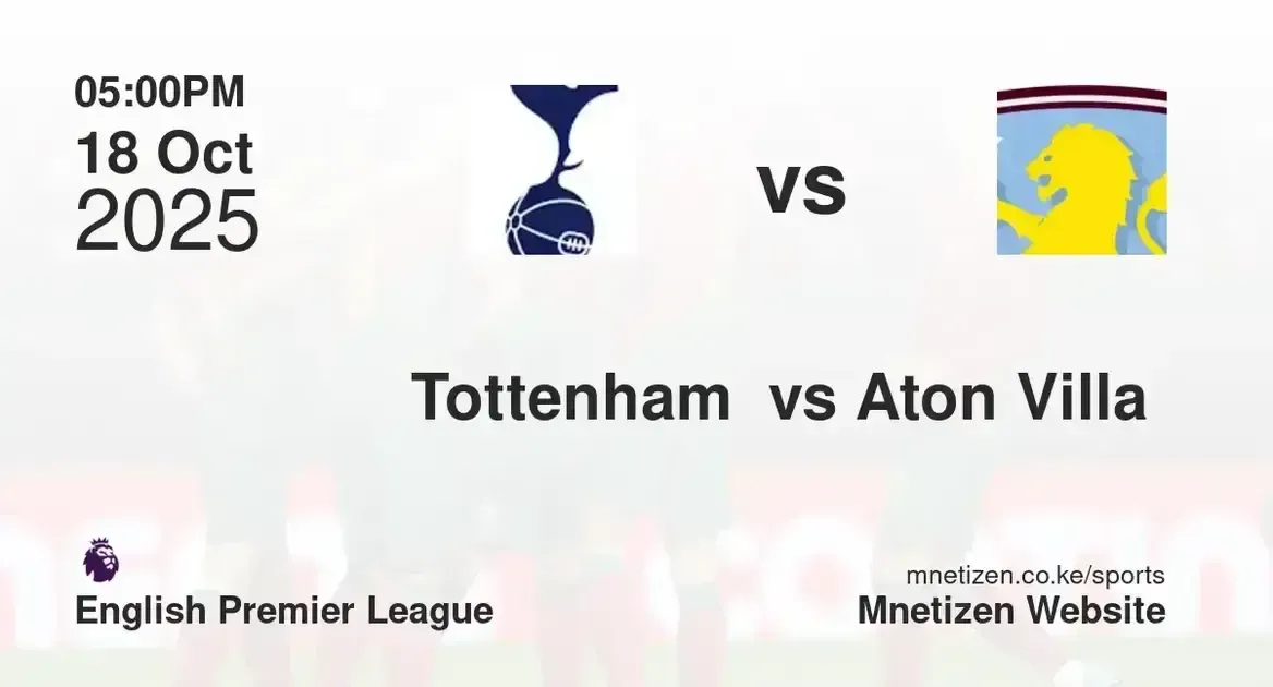 Tottenham Hotspur  vs Aston Villa FC