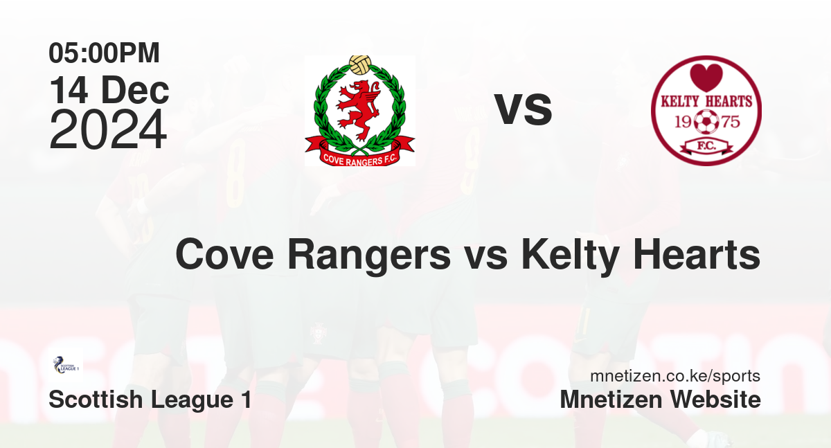 Cove Rangers vs Kelty Hearts