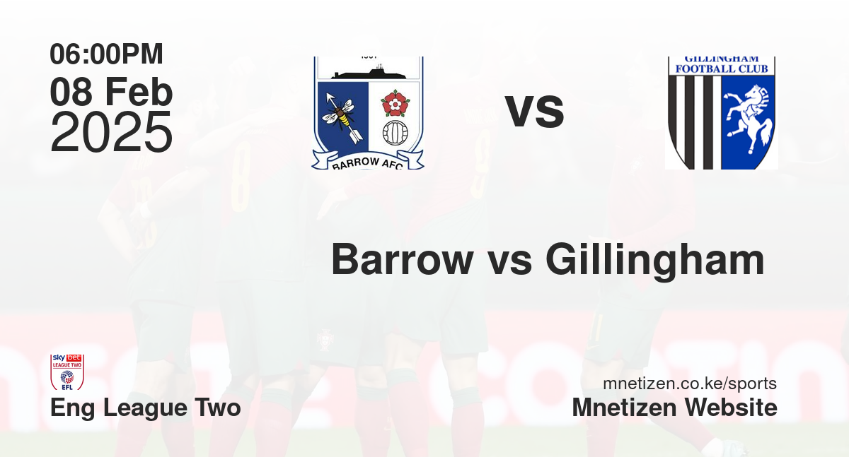 Barrow vs Gillingham 