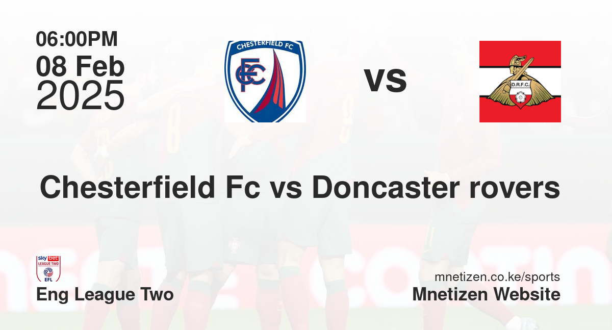 Chesterfield Fc vs Doncaster rovers