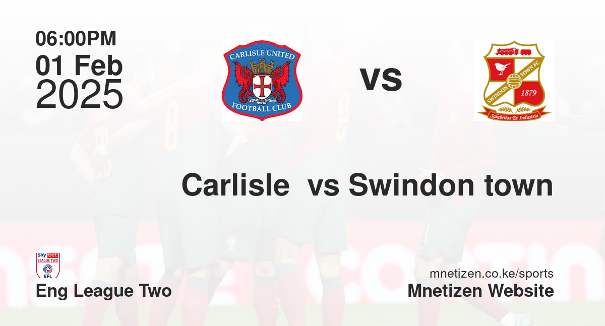 Carlisle  vs Swindon town