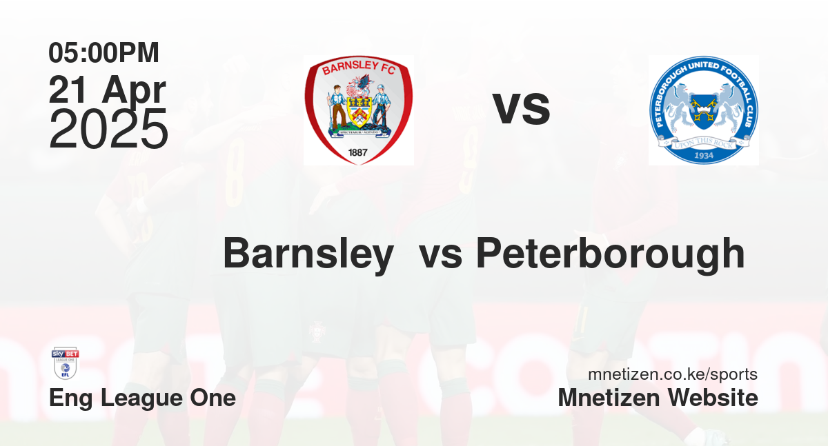 Barnsley  vs Peterborough 