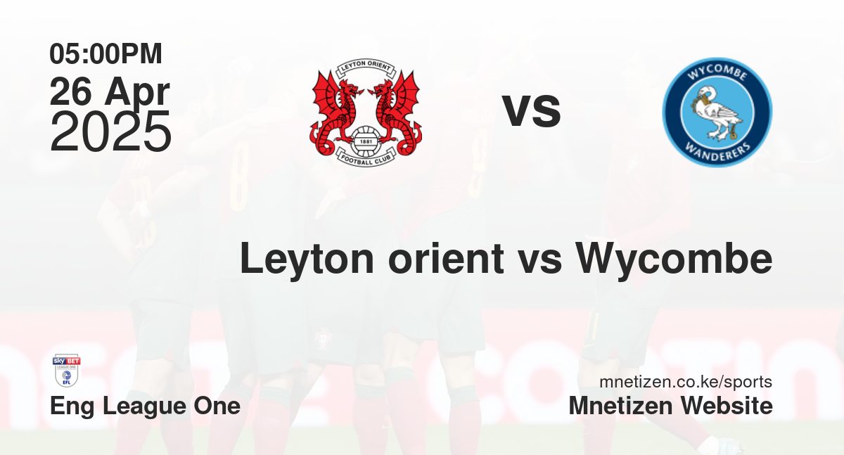 Leyton orient vs Wycombe