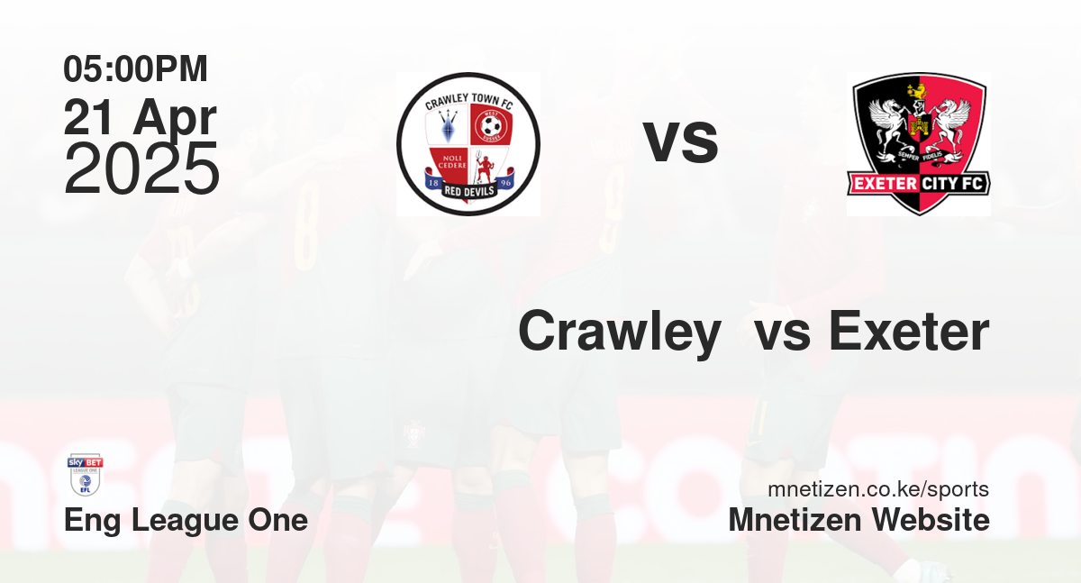 Crawley  vs Exeter