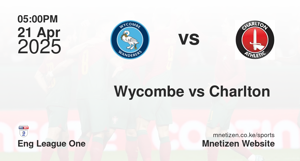 Wycombe vs Charlton 