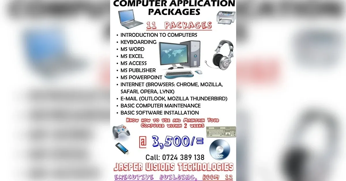 Featured image for Learn Cutting Edge Computer Skills In Kitale With Jasper Visions Technologies: Packages, Web Design
